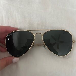 Ray-Ban Gold Aviator Sunglasses